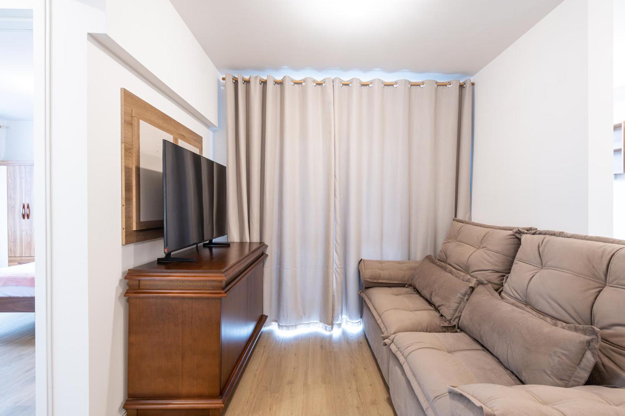 דירות Piçarras Apartamento 150M Da Praia Com Sacada, Wi-Fi Ar Condicionado, Piscina, Portaria 24H, Playground E Vaga De Garagem חדר תמונה